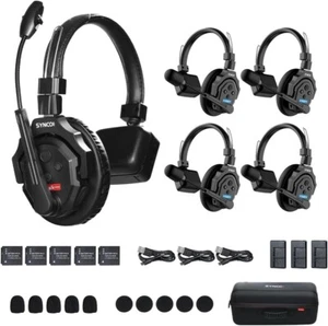 SYNCO XTalk X5 Sistema interfono con cuffie senza fili 2,4 GHz (Pack 5 cuffie) - Foto 1 di 4
