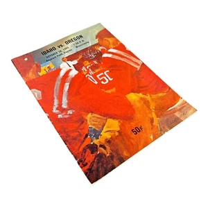 VTG 1965 Oregon Football VS Idaho Program Signed By Len Casanova- Rare! - Picture 1 of 4