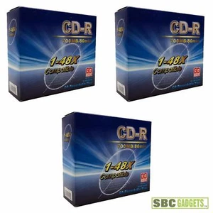 [3 Pack of 10] CD-R 700MB / 80 min 1-48X Compatible Recordable Blank Disks - Picture 1 of 6