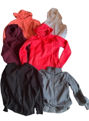 Womens Winter Hoodie Sweatshirt Crewneck Lot of 6 Small Hooded Pullover - Image 1 of 4