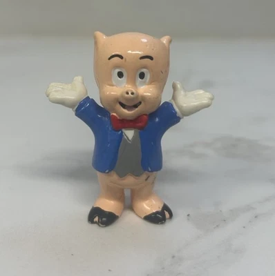 Figura PVC PORKY PIG 2,25" - Aplausos de colección - Looney Tunes 1983 Foto 1 de 4