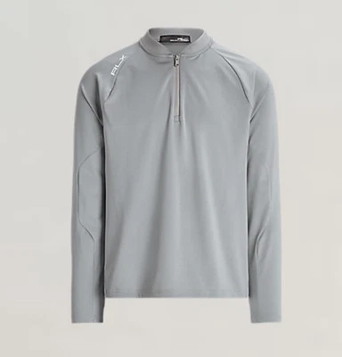 NEW RLX Ralph Lauren 1/4 Zip Golf Pullover Men’s Medium Performance Pro Fit Gray - Image 1 of 4