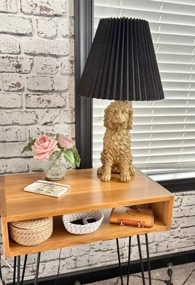 Lámpara de mesa Novogratz para perro difícil de encontrar viral TikTok Golden Doodle Labradoodle, nueva con etiquetas Foto 1 de 4