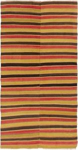 Traditional Vintage Hand-Knotted Carpet 4'10" x 9'7" Wool Area Rug - Picture 1 of 4