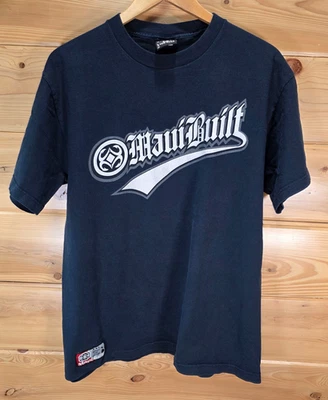 Camiseta De Colección Y2k Maui Construida Hombres Grande Mancha Desvanecimiento Playa Surf Foto 1 de 4