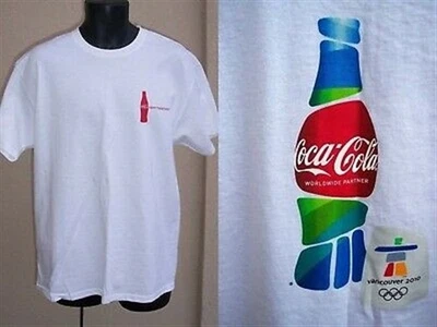 Vancouver Olympics 2010 NEW Coke t-shirt size L Inukshuk Canada XMAS GIFT cairn - Image 1 of 4
