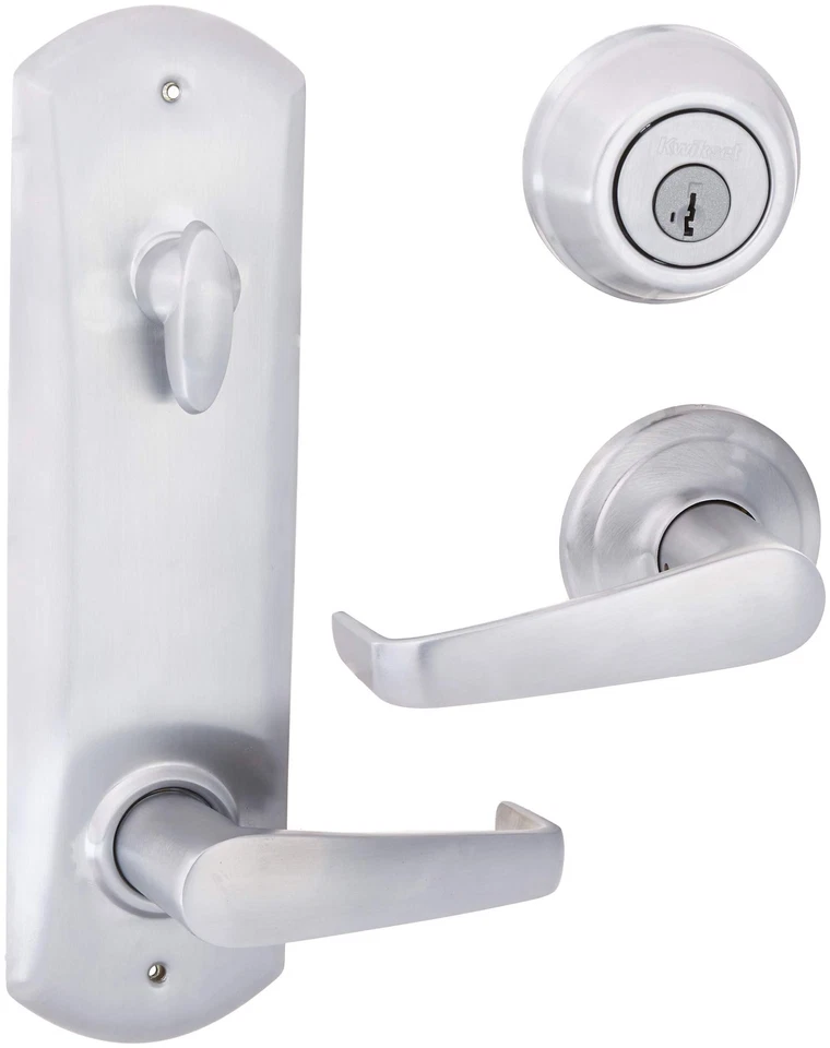Kwikset 508KNL-26DS Kingston Interconnected Passage Door Lock Satin Chrome - Image 1 of 1