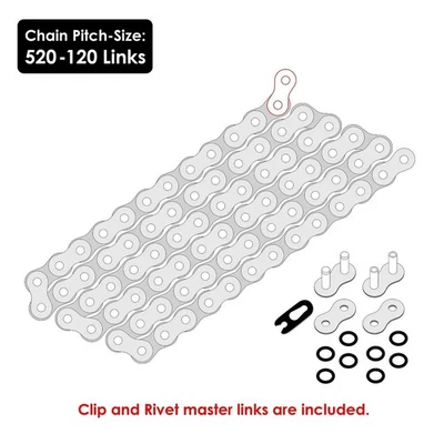O-Ring Drive Chain & Sprocket Kit for Honda CR125R 1987-2003 - Image 1 of 4