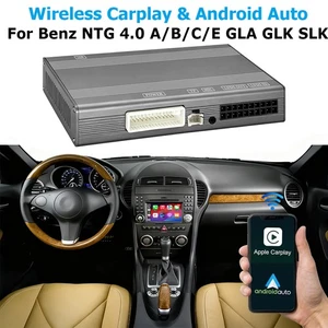 Wireless Carplay Android Auto Retrofit Kit For Benz NTG 4.0 A/B/C/E GLA GLK SLK - Picture 1 of 16