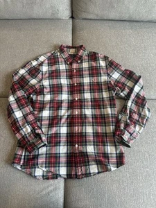 Men’s Ralph Lauren Polo Plaid Button Up Shirt Large Slim Fit Christmas Pattern - Picture 1 of 8