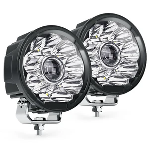 MICTUNING 2PCS LED Pods Light 5 Inch 40W LED Work Light Off Road Driving Lights - Picture 1 of 12