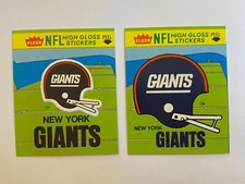 🏈 1981 Fleer Action Football Team Sticker(s) #NNO New York Giants 🏈