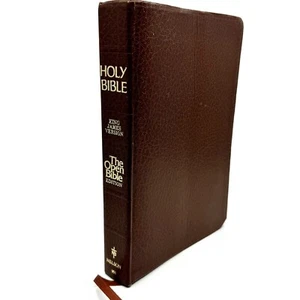 Heilige Bibel offene Bibelausgabe Nelson gebundenes Leder King James Version 3. Druck - Bild 1 von 10