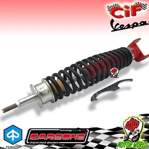 AMMORTIZZATORE REGOLABILE POSTERIORE CARBONE ROSSO/NERO VESPA PK 50 XL N HP FL - Foto 1 di 1