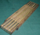 Antique Vintage! Stanley, No.X-227, wood, Brass Bound, 72" Folding Rule Measure