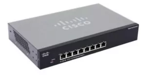 New 8 Port 10/100 RJ45 Cisco SF300-08 300 Series Layer 3 Managed Network Switch - Picture 1 of 7
