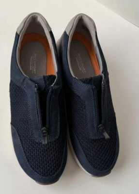 Zapatillas Crockpot Mujer Prowalker Con Cremallera Frontal Talla 9, Azul. Foto 1 de 4