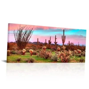 Large Desert Wall Art Arizona Picture Cactus Wall Decor For Bedroom Living - Picture 1 of 7