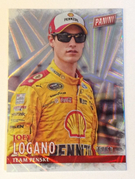 2016 Panini Black Friday JOEY LOGANO Angular Laser Foil #35/50 Made NASCAR #31 - Image 1 of 1