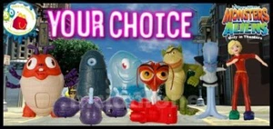 McDonald's 2009 MONSTERS VS. ALIENS Monster Alien ROBOT Movie YOUR Toy CHOICE - Picture 1 of 37