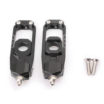 2x Ajustadores de cadena traseros bloque de eje tensor para Yamaha MT-09 FZ-09 RN29 2013-17 Foto 1 de 3