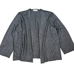 Calvin Klein Strickjacke vorne offen, XL Glitzer Glitzer Metallic Grau Langarm - Bild 1 von 9