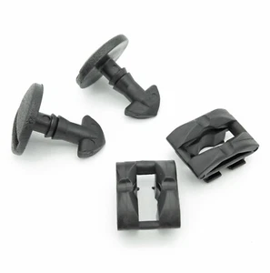 2x Land Rover Discovery 3 & 4 Bumper Tow Eye Cover Twist Clips with Retainers - Picture 1 of 3