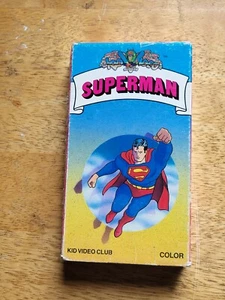 Superman (VHS, 1988) VOLUME 1 KID VIDEO CLUB VERY RARE SEE PICTURES - Picture 1 of 7
