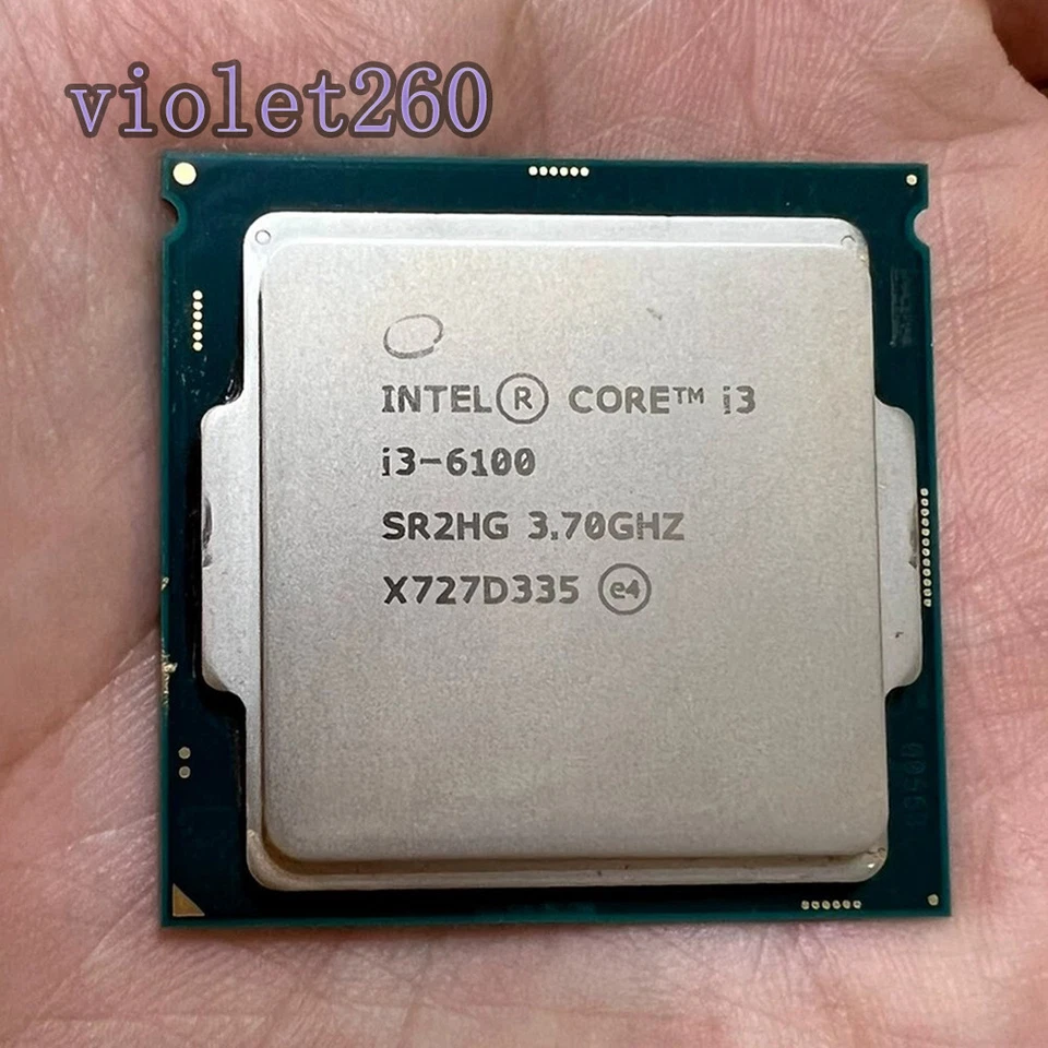 6th Gen Intel Core i3-6100 LGA-1151 CPU 3.70 GHz Skylake Dual-Core SR2HG Desktop - Image 1 of 1