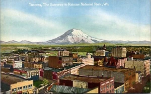 Cartolina Tacoma The Gateway to Rainier National Park Washington - Foto 1 di 2