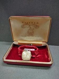 Waltham The All American Watch Wrist Watch And Original Price Tag W/ Case - Picture 1 of 5