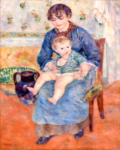 RENOIR Young Mother High Res Giclee 8x10 Print - Picture 1 of 1