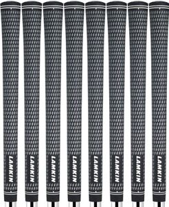 Lamkin Crossline Standard Size Golf Grips - .580 Core - Set of 8