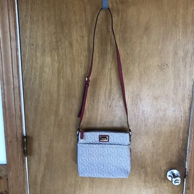 Bolsa tiracolo Calvin Klein bronzeada com vermelha - Nova sem etiquetas - Imagem 1 de 4