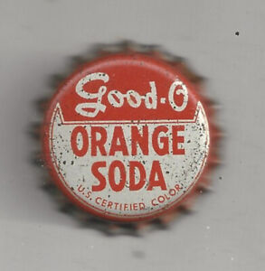 1930's Good-O Orange Soda Cork Lined Soda Bottle Cap - Bronx, NY - Unused
