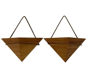Air Plant Holder Geometric Air Plant Display Decoration 7” Wide A Set Of Two - Picture 1 of 7
