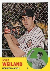 #216 Kyle Weiland - Houston Astros - 2012 Topps Heritage Baseball