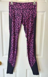 LULULEMON Mujer Púrpura Mezcla Poliéster Correr Gimnasio Yoga Leggings Talla 4 - Imagen 1 de 5