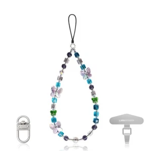 Élégant bracelet en perles fait main bracelet téléphone portable pendentif chaîne anti-perte bijoux - Photo 1 sur 29