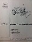 Sears Custom 6 7 Xl 917.250552 Tractor Bulldozer Push Blade Owner & Parts Manual