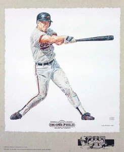 Cal Ripken Jr. Baltimore Orioles Lithograph By Michael Mellett - Picture 1 of 1
