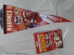 🔥🔥🔥🔥🔥🔥Patrick Mahomes Magic Crunch Müsli & Spieler Wimpel🔥🔥🔥🔥🔥🔥🔥🔥🔥 - Bild 1 von 4