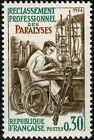 France 1964 Rehabilitation Disabled Medical Health Welfare Wheelchair MNH