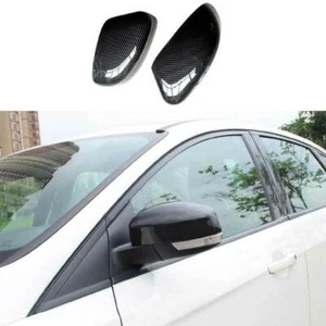 Carbon Fiber Rear View Side Door Mirror Cover 2PCS Fit For Ford Focus 2012-2018 - Bild 1 von 8