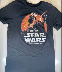 Darth Vader Shirt Come To The Dark Side Men's Large Black Star Wars Light Saber - Picture 1 of 4