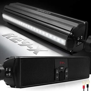 RE9-X Gen.3 Waterproof Bluetooth Motorcycle Stereo Speakers LED Soundbar 7/8-... - Picture 1 of 9