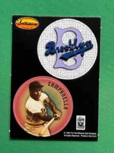1993 Ted Williams Baseball Brooklyn Dodgers / Roy Campanella  POGs & Bonus cards - Picture 1 of 2