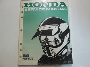 Manual De Taller De Servicio Y Reparación OEM Honda NX125 1989 61KY750 - Imagen 1 de 8