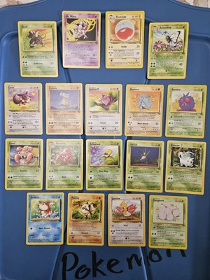 Near Mint 18 Jungle Pokémon Cards- Non Holo Mr Mime, Pinsir, Electrode, and more - Image 1 of 4