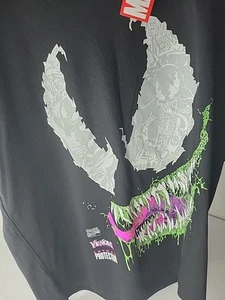Spiderman Venom Black Green Pink Tongue Marvel Official Mech Villian Tee Hot - Picture 1 of 2